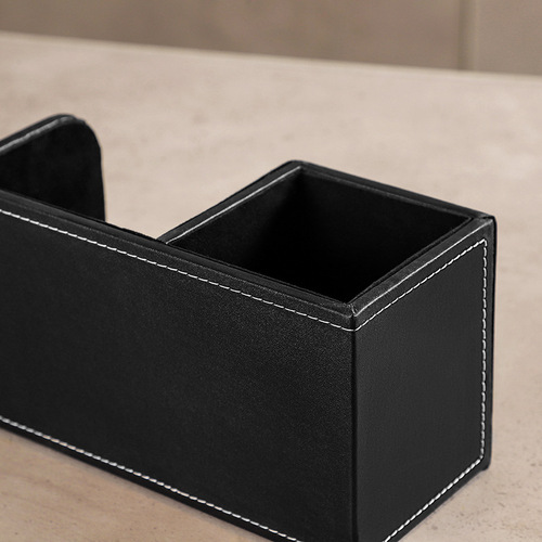 Factory direct supply creative leather pen holder office leather storage box pen holder multi-functional storage desktop gift wholesale