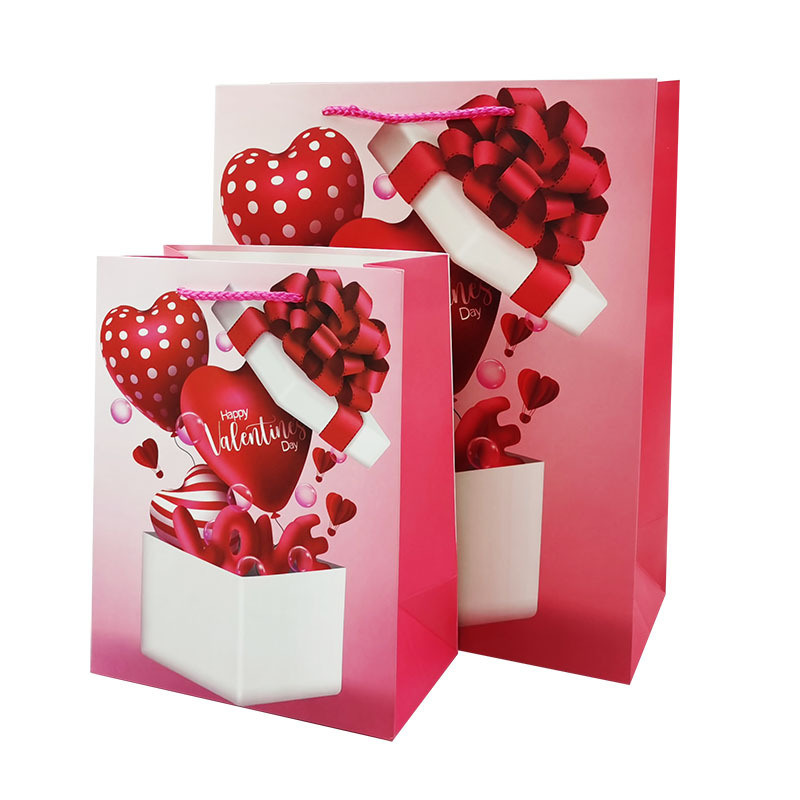 Valentine's Day Lady Cartoon Paper Card Party Date Gift Bags display picture 2