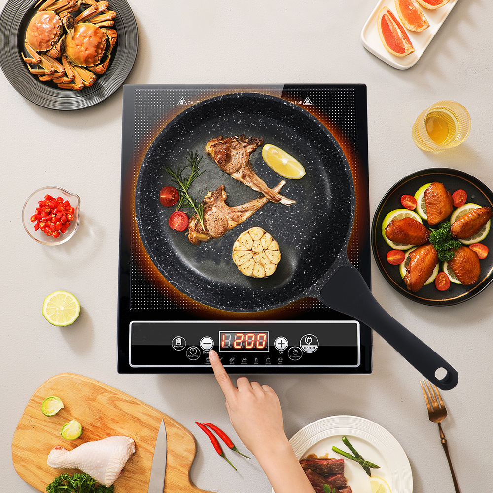 Winning Star Panel de cerámica transfronterizo para el hogar Impermeabilización inteligente Protección automática de apagado Cocina de inducción táctil