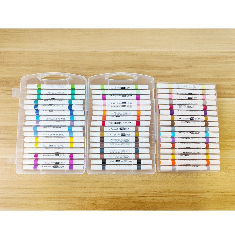 48色両頭アクリルマーカー、塗り絵、学生、アート、手帳、カラー、子供用品、ギフト|undefined
