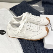 头层牛皮橡胶底阿甘鞋女秋季百搭休闲运动跑步鞋女鞋xhr757-260