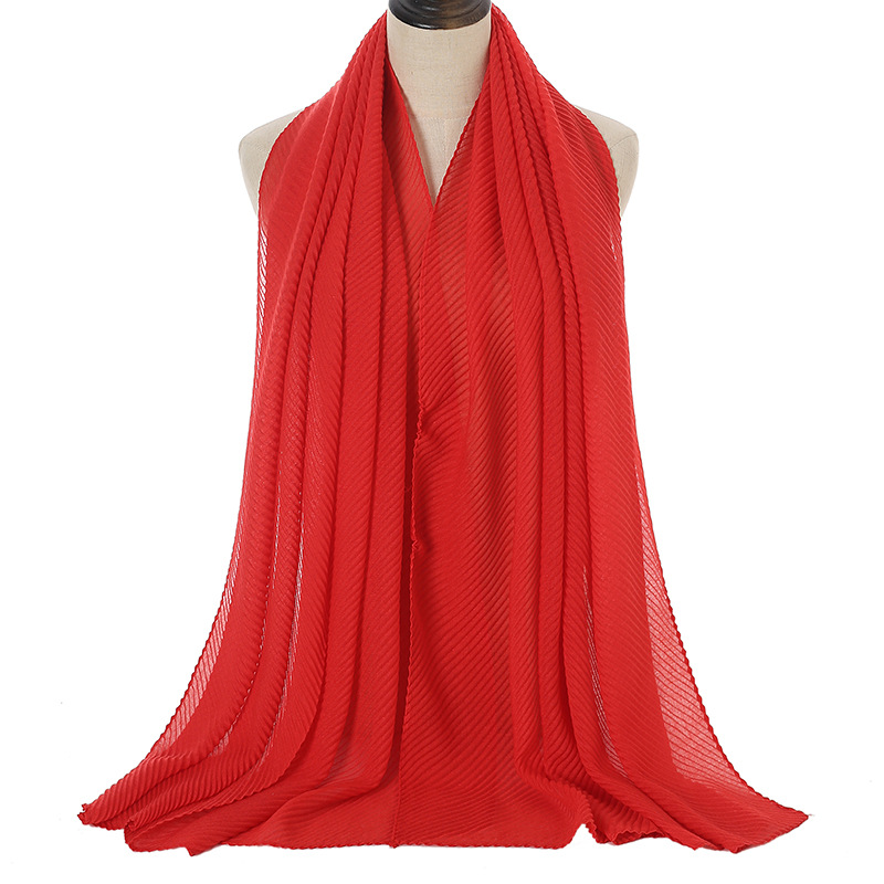 Cross border new pattern fold Cotton and hemp Baotou scarf Scarf lady monochrome Scarf Shawl