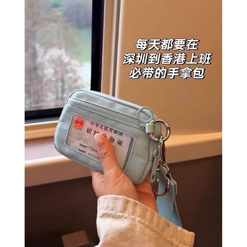 现货跨境爆款Lu同款透明卡包拉链手腕包便携式银行卡零钱收纳包女|undefined