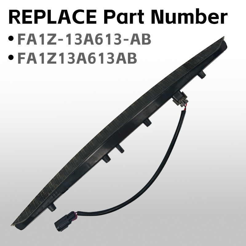 Fa1Z-13A613-Ab Is Suitable for Ford Lincoln Mkx16-18 Third High-Mounted Brake Light Signal Light Black