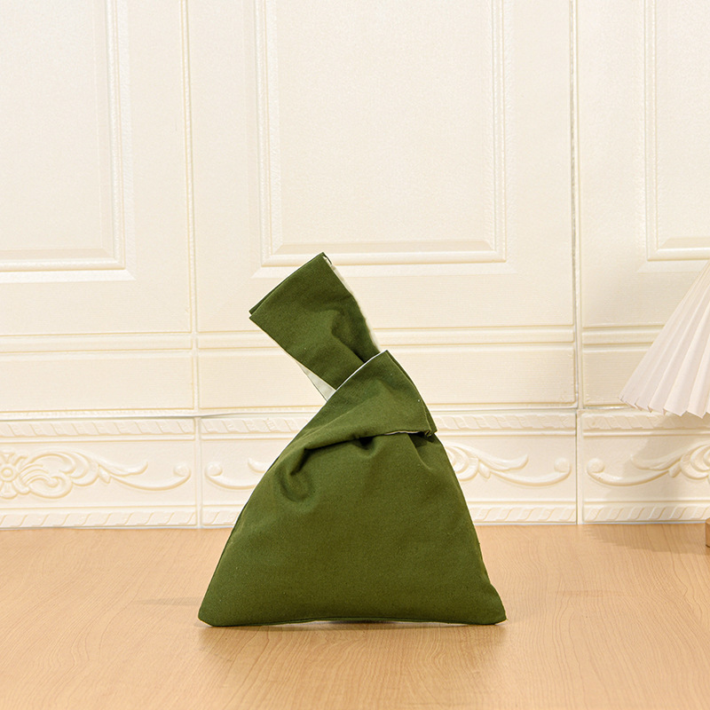 Bolsa de mano, verde oscuro, alto 31 * ancho 22 cm