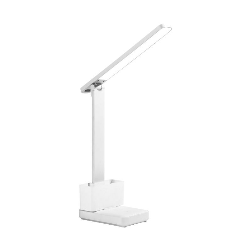 lámpara de escritorio de estudio de protección ocular plegable carga y enchufe doble uso lámpara de noche LED dormitorio de estudiantes y niños lectura lámpara de cabezal de cama
