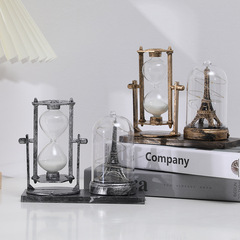 Creative Iron Tower with Light Sandglass Desk Decor Gift for Students, Boyfriends and Girlfriends, Festival Gifts, Wholesale Craftsmanship