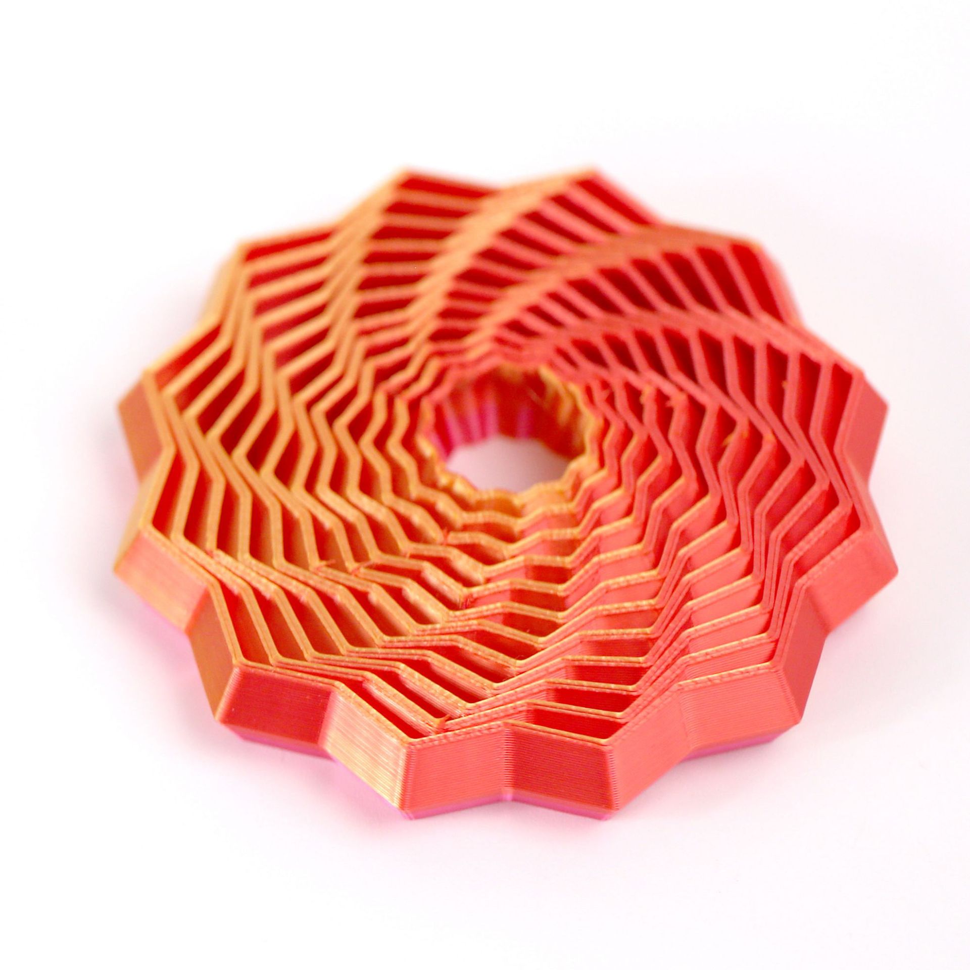 Transfronterizos en forma de flor torre de rábanos impresa en 3D juguetes apilados Puzzle Puzzle