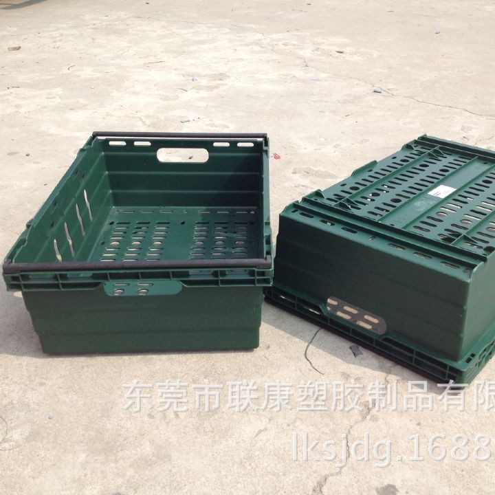 蔬果提手胶筐 商场展销塑料篮 大型超市配货胶篮 商场运输胶筐篮