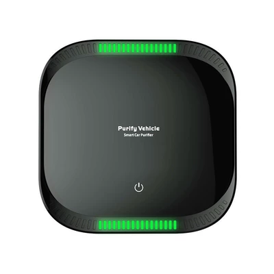 Intelligent car air purifier car small purifier air quality detection haze PM2.5 (Hava təmizləyiciləri) - black-basic
