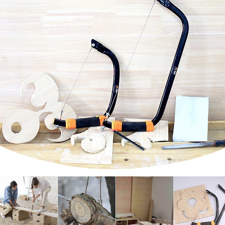 拉花锯手工线锯多功能曲线锯diy木工工具钢丝锯万用手拉锯子神器|undefined