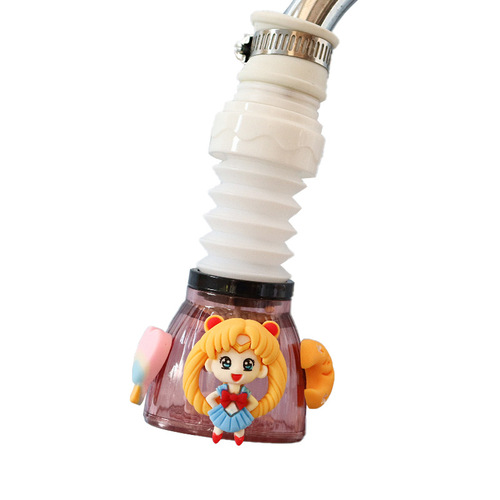 Cartoon Cute Tap Water Sprinkler Universal Type Rotating Extendable Schist Filter Kitchen Boosting Water Purifier 