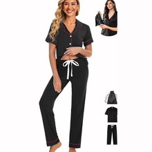 2025跨境亚马逊夏季新款古巴领简约清新气质优雅高级素色女士套装