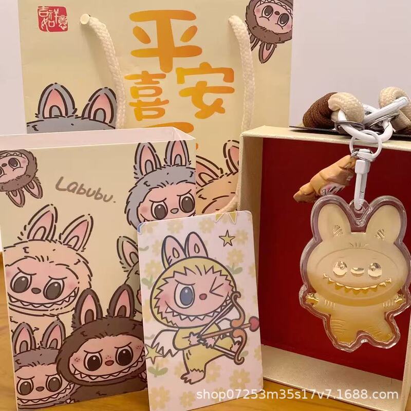 足金999labubu拉布布 手机挂绳钥匙扣 卡通爆款金店引流 礼品批发|undefined