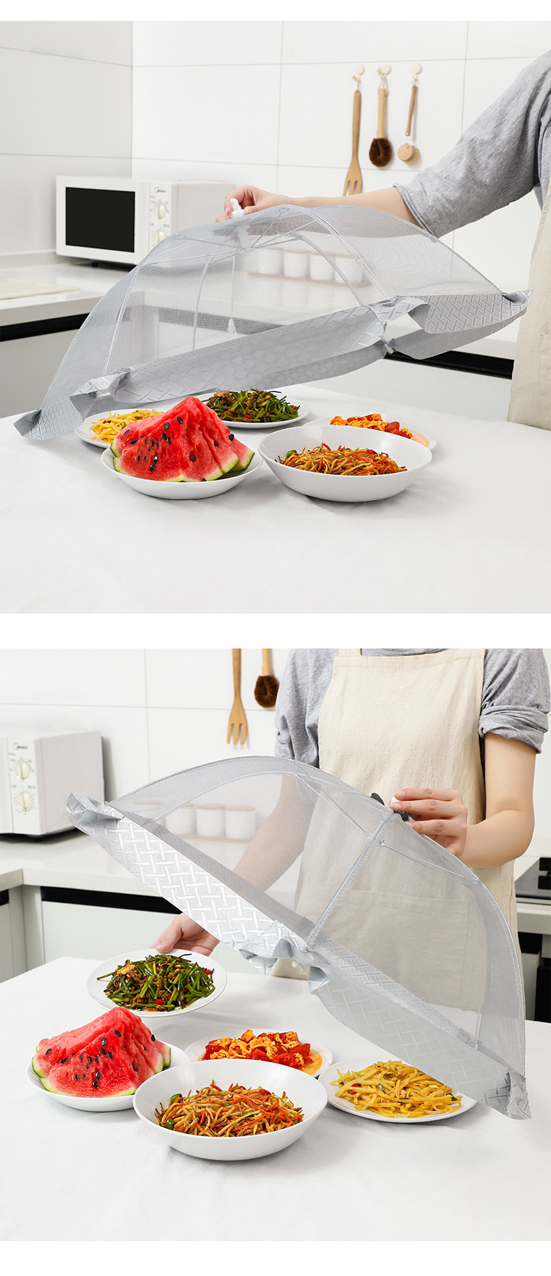 Simple Style Solid Color Polyester Food Cover display picture 1