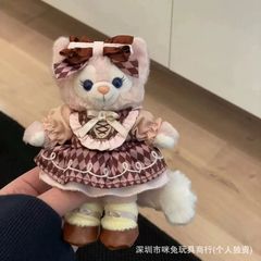 新品上迪红黑巧克力贝尔工坊系列钥匙扣玲娜贝儿毛绒玩具包包挂件