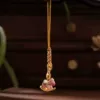 Macaron pink mobile phone chain