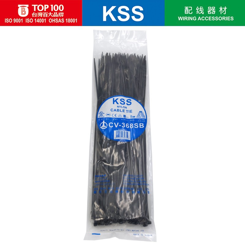 尼龙扎带台湾KSS扎带CV-368SB/3.6*368mm耐低温扎带/船用认证扎带