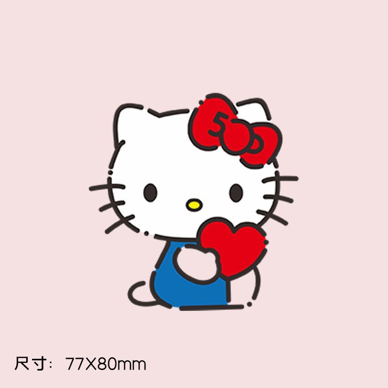 七夕HelloKitty字母粉色蝴蝶结浪漫马卡龙包装纸鲜花卡片花店花束|undefined