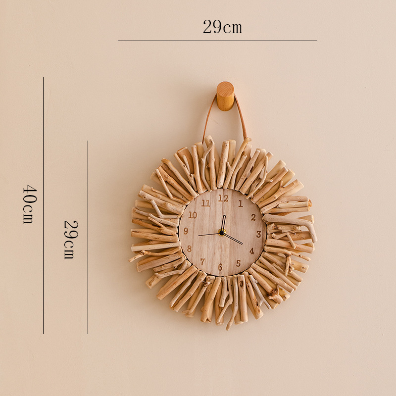 금속 시계 바늘 29cm + 나무 후크