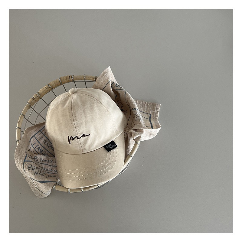 Sombrero para bebés primavera y otoño sombrero de sombra de pato estilo coreano bordado simple onda personalidad infantil vestido casual sombrero de béisbol