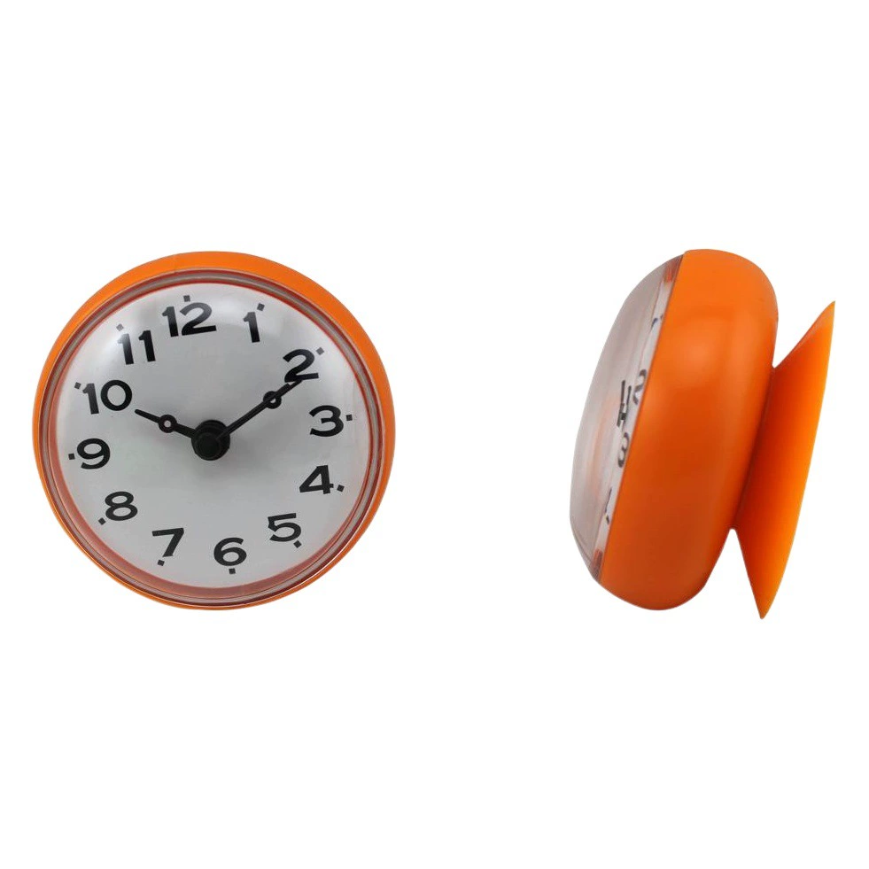 Прямые безвкусные часы для ванной комнаты водонепроницаемые электронные настенные часы для ванной комнаты противотуманные кухонные всасывающие часы Настенные часы