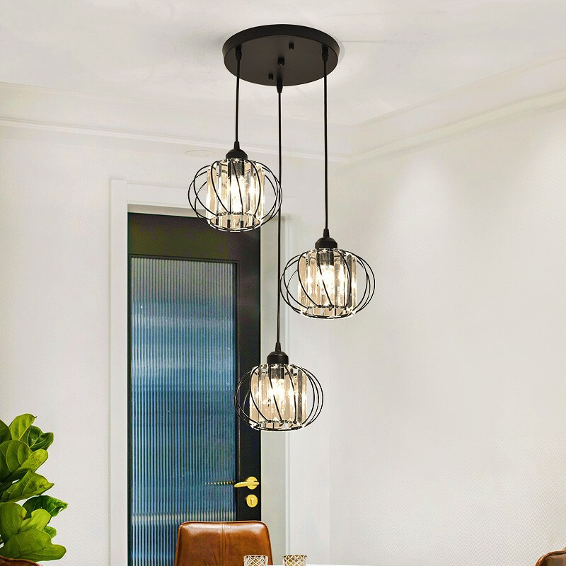 Cross-border Crystal Chandelier Iron Vintage Restaurant Clothing Cafe Shop Window Modern Art Chandelier