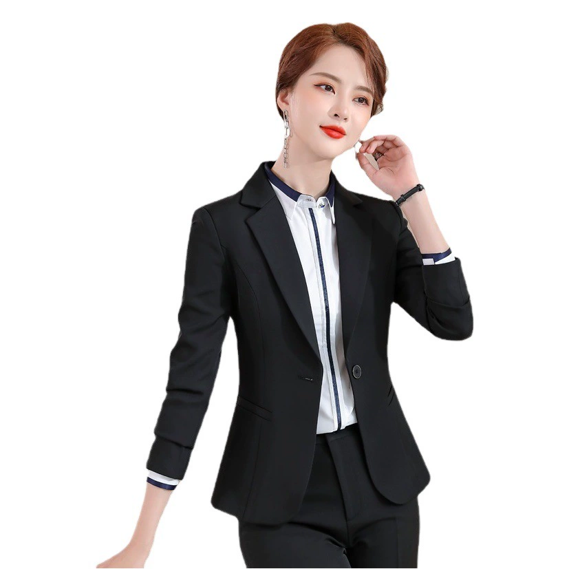 Qigu Niang 2025 весенне-осенний оптический магазин, рабочая одежда для отеля, профессиональный костюм OL, тонкий сетчатый костюм
