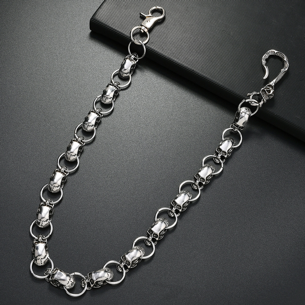 Dames tailleketting punk stijl met doodshoofd van metaallegering_voghion.com