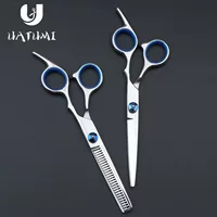 Uatumi синий винт ножницы 6,0 дюймов плоские ножницы для стрижки волос ножницы производитель