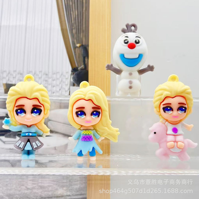 Snow White Keychain Pendant Frozen Keychain Doll Pendant Olaf Elsa Accessories Princess Pendant