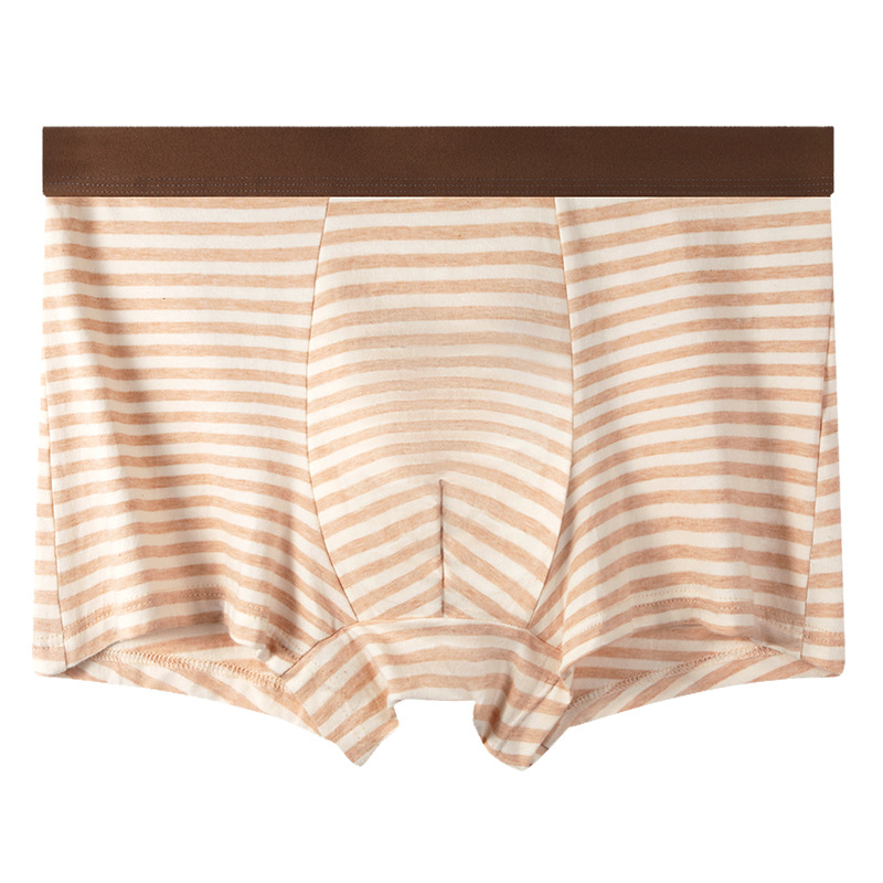 7A grado antibacteriano sin teñido algodón de color de ángulo plano pantalones interiores de hombre respirables mallas de entrepierna media cintura de los jóvenes niños quads