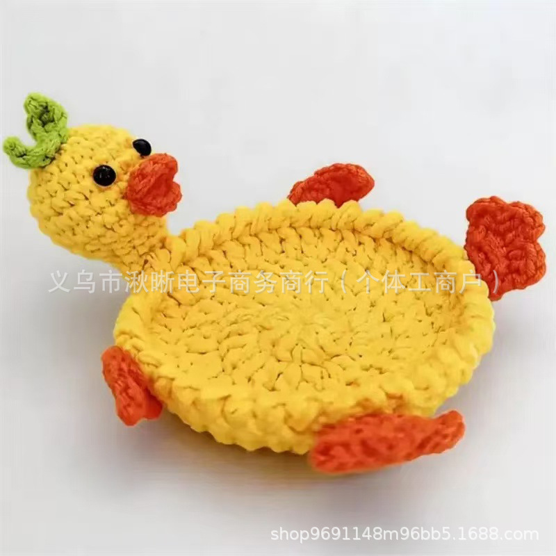 Productos ganchos descomprimidos para cojines de tazas de animales, ardilla, rana, tortuga, aislamiento térmico extraño, cojines de agujas de acoplamiento image 18
