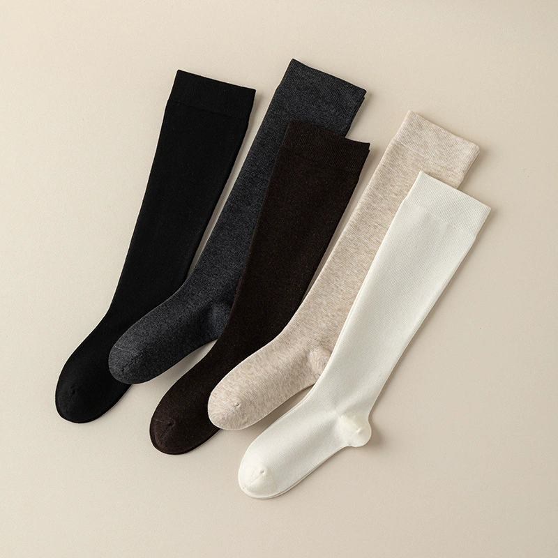 Теплый зимний шерстяной осенний knee socks