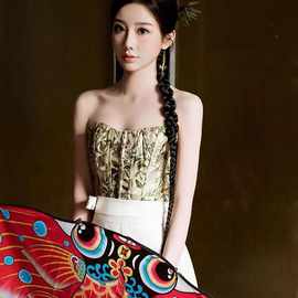 新中式晨拍礼服订婚晨袍女新娘国风马面裙套装高级感婚礼平时可穿