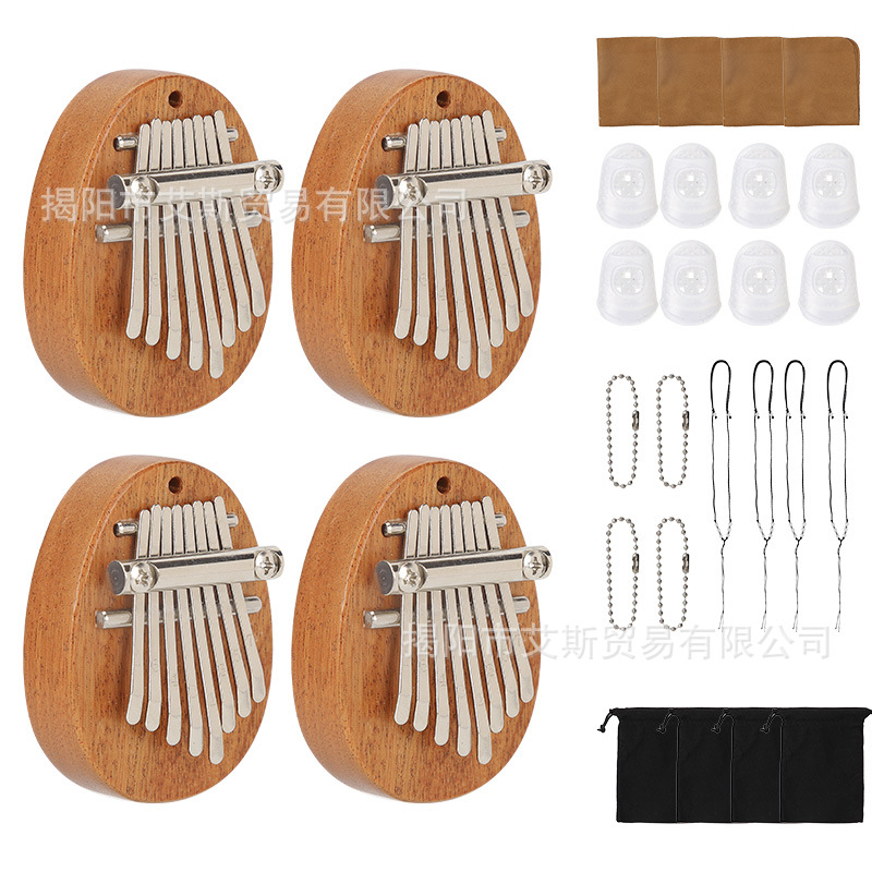8 teclas mini Kalimba delicado dedo pulgar piano Marimba música accesorios colgante regalo