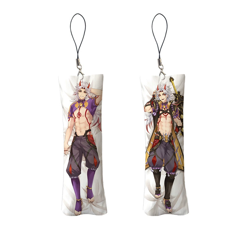[小抱枕钥匙扣迷你挂件Mini Dakimakura魈钟离八重子书包挂件] → мини-подушка брелок ключей маленький подвесной брелок рюкзачок