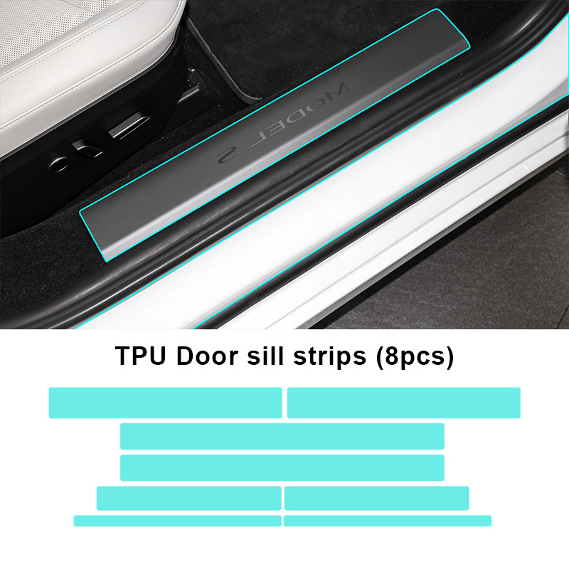 Cross-border exclusive for Tesla model S TPU invisible paint protective film anti-scratch and brightening protection