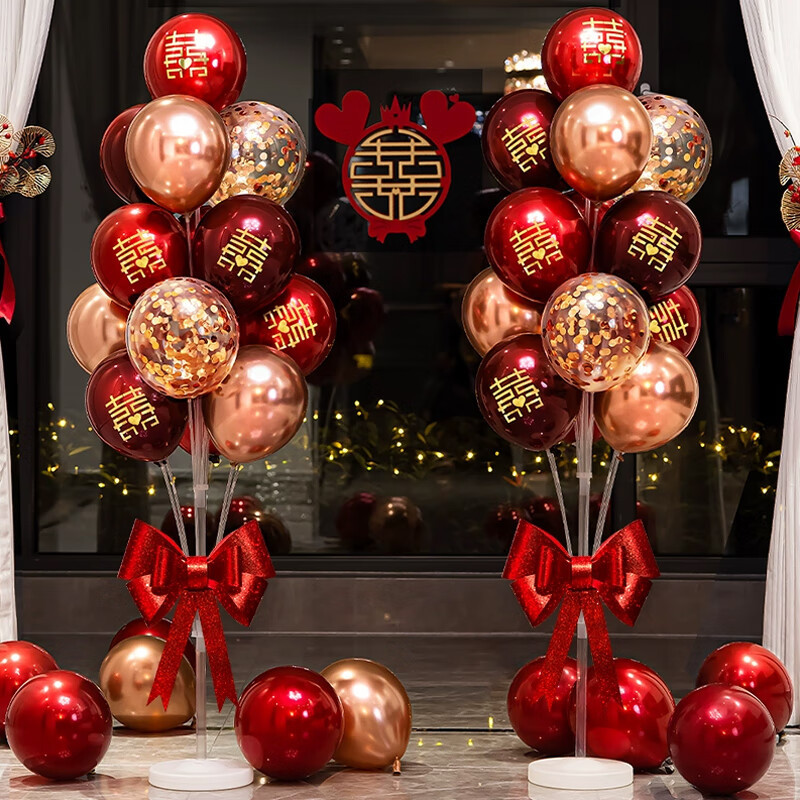 Boda boda sala piso flotante zhuo columna flotante globo decorativo diseño traje compromiso globo hombres y mujeres cuadrado dormitorio