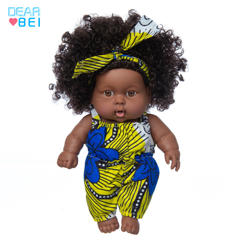 8-pulgadas muñeca chica americana de goma suave muñeca renacida muñeca de simulación bebé vinilo muñeca de juguete
