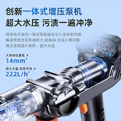 High pressure car wash water gun – machine with powerful pressure boost