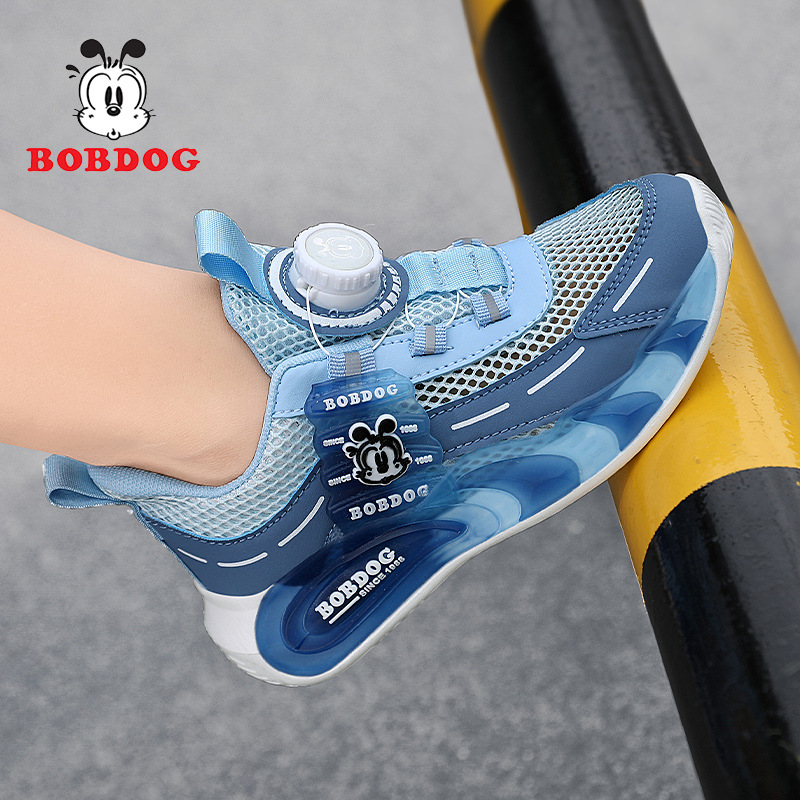 Babudou Children's Shoes Boys' Shoes 2026 Summer New Style Medium and Large Children's Single Mesh Breathable Kidsren's Casual Sports Shoes Trendy
