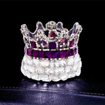 Perfplant seat Seat Car Ornaments Goddess - purple-white-single-crown