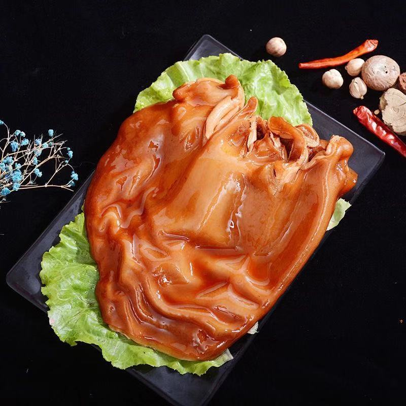 Preserved Pork Ears 500g, Vacuum-sealed, Marinated and Ready-to-eat Cold Pork Ear Strips, Perfect for Appetizers and Pairing with Wine