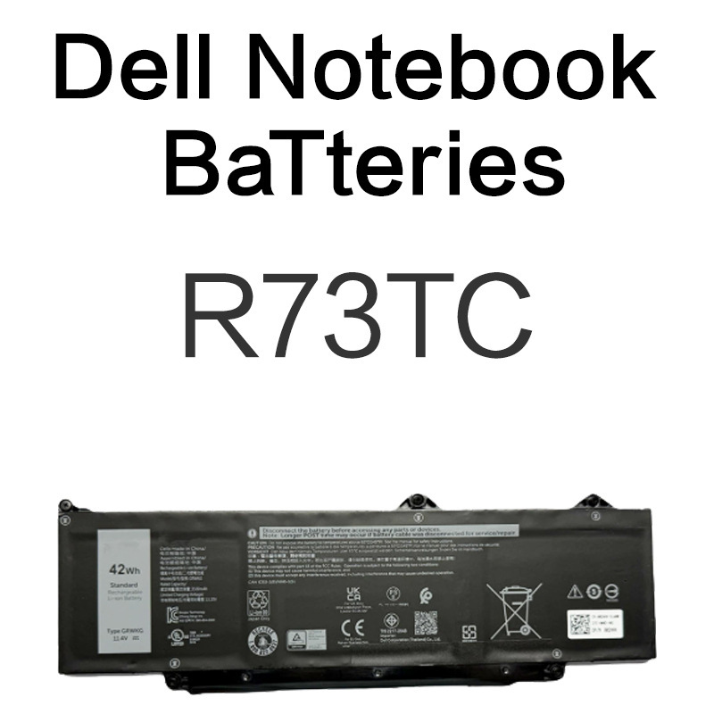 R73TC/4000mA is suitable for Dell Latitude 3340 5340 Precision 3480 batteries