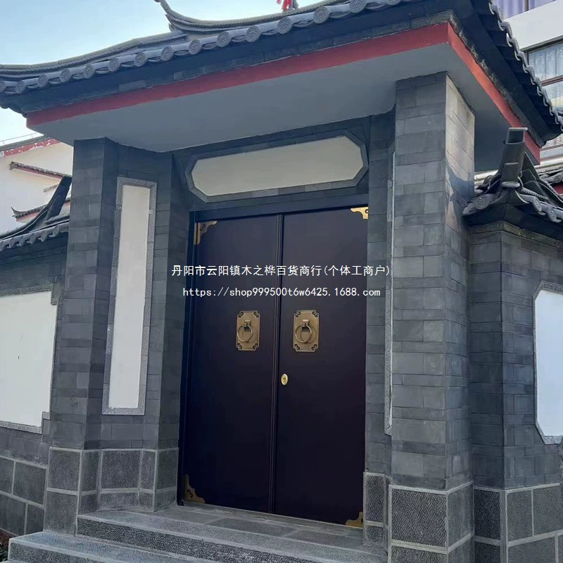 Ворота виллы, ворота на сельской улице, дом, построенный своими руками, двустворчатая дверь из литого алюминия с тонкой резьбой, ворота во дворе из цинкового сплава.