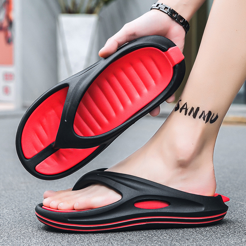 fashionable two-color foldable ultra-soft flip flops