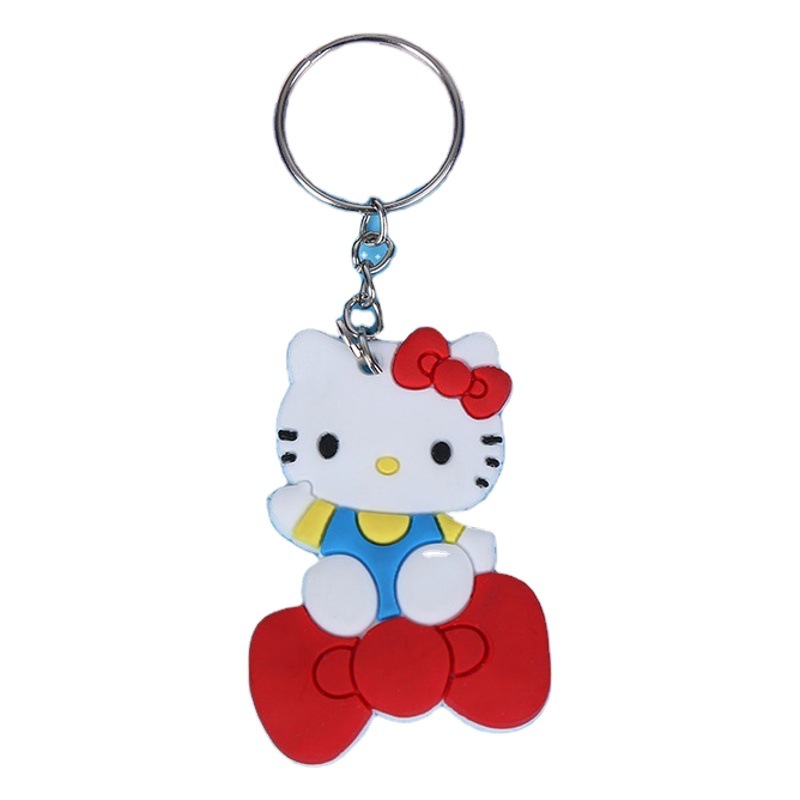 Keychain Pendant Pvc Soft Rubber Silicone Small Gift Cute Souvenir Key Ring Car Bag Decoration Creative