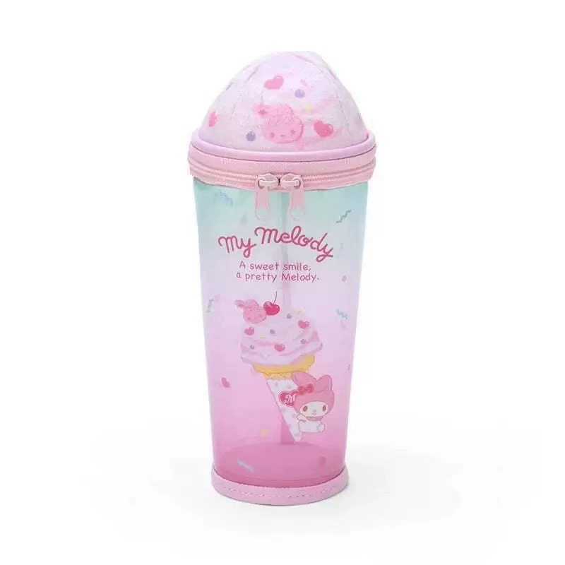 Картонные канцелярские принадлежности для мороженого для студентов PVC, пенал, система хранения, косметичка, новая коллекция, котик