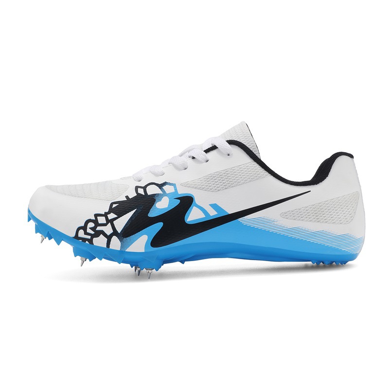 2025 nuevos zapatos de entrenamiento de atletismo transfronterizos para hombres y mujeres zapatos de entrenamiento de clavos de estudiantes zapatos de sprint vertical salto de larga fábrica de zapatos de clavos